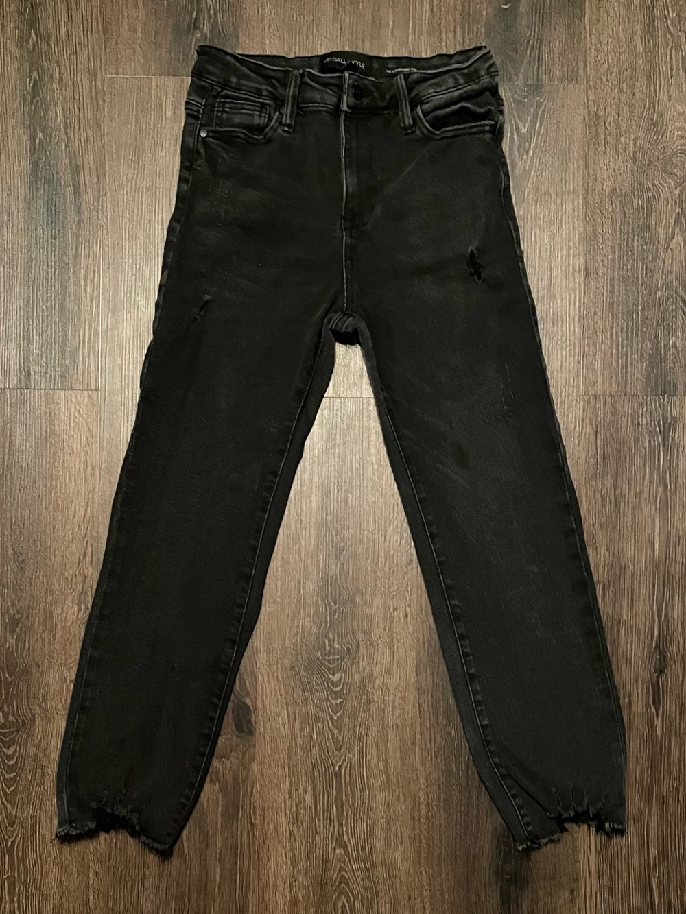 Kendall + Kylie "The Icon High Rise" Black Women's Straight Jeans Size 7/28